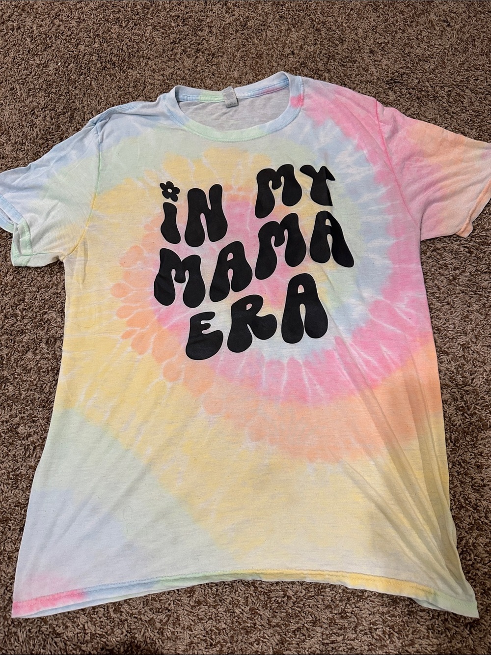 Tie-Dye Graphic Tee "In My Mama Era"